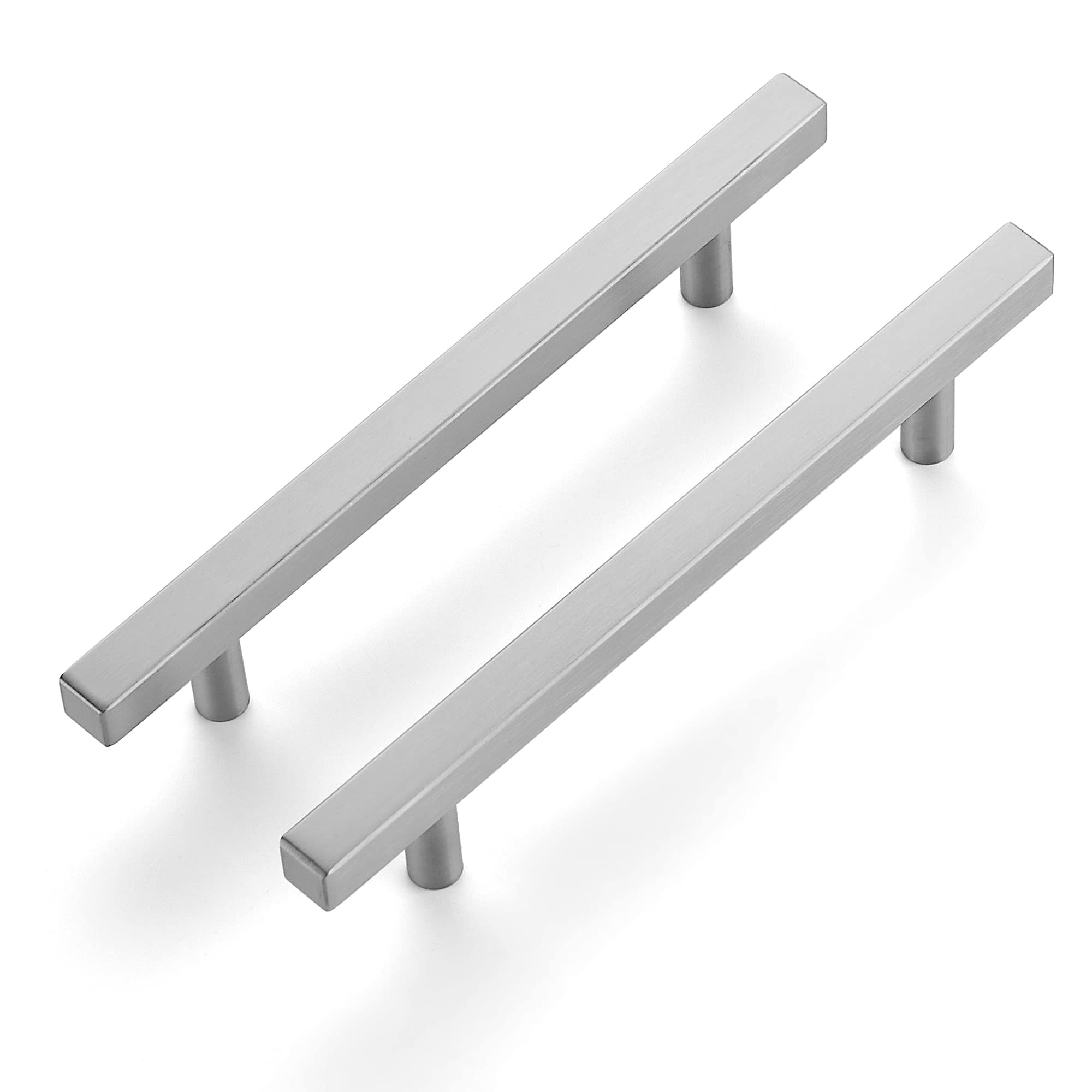 Ravinte 3-Pack 7.38 Inch Square Cabinet Pulls - Brushed Nickel Stainless Steel Kitchen Drawer Handles (7-3/8