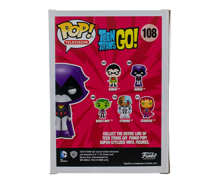Tara Strong Signed Pop Vinyl Figure - Raven (Glow in the Dark) Teen Titans Limited Edition Collectible - Perfect for DC Comics Fans & Pop Culture Enthusiasts