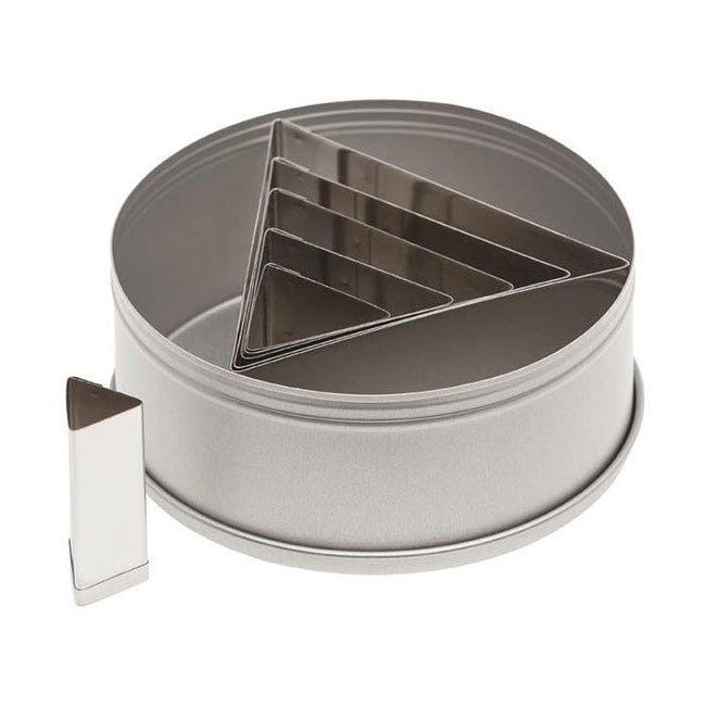 Best Ateco 5256 6-Piece Plain Triangle Cutter Set for Baking & Pastry Decorating | Professional Stainless Steel Cookie Cutters for Cakes, Fondant, and Sugar Cookies