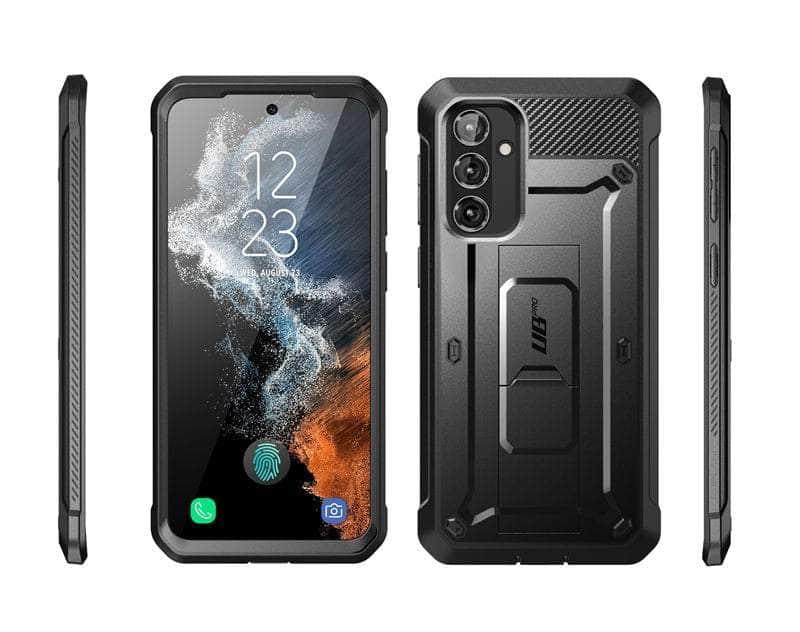 Samsung Galaxy A34 (2023) Shockproof Full Body Rugged Case with Holster - Heavy Duty Protection for Outdoor, Work & Adventure Activities