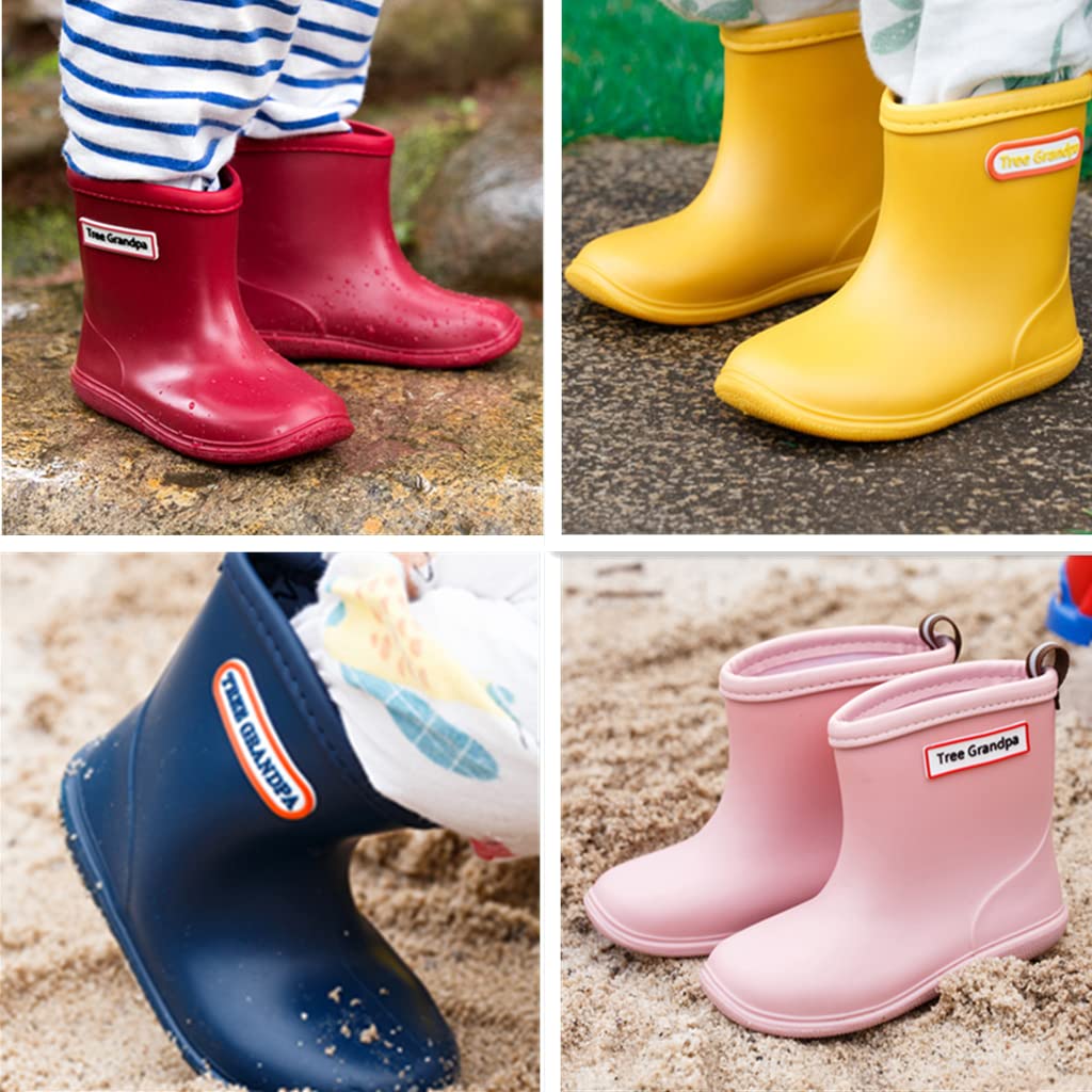 Toddler Rain Boots - Waterproof & Lightweight Baby Rain Boots for Boys & Girls | Easy On/Off | Perfect for Puddles, Playground & Outdoor Adventures