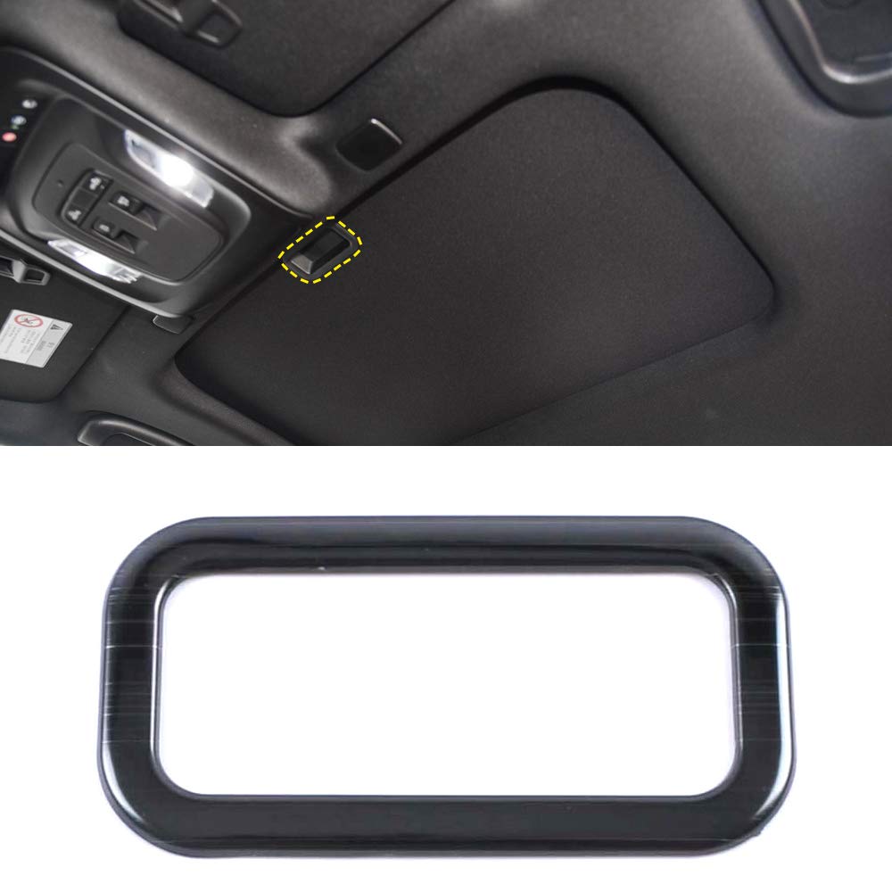 Stainless Steel Black Titanium Roof Skylight Handle Cover Trim for Cadillac CT4 2020+ - Premium Car Interior Accessories | Perfect for Sun Protection & Interior Upgrade