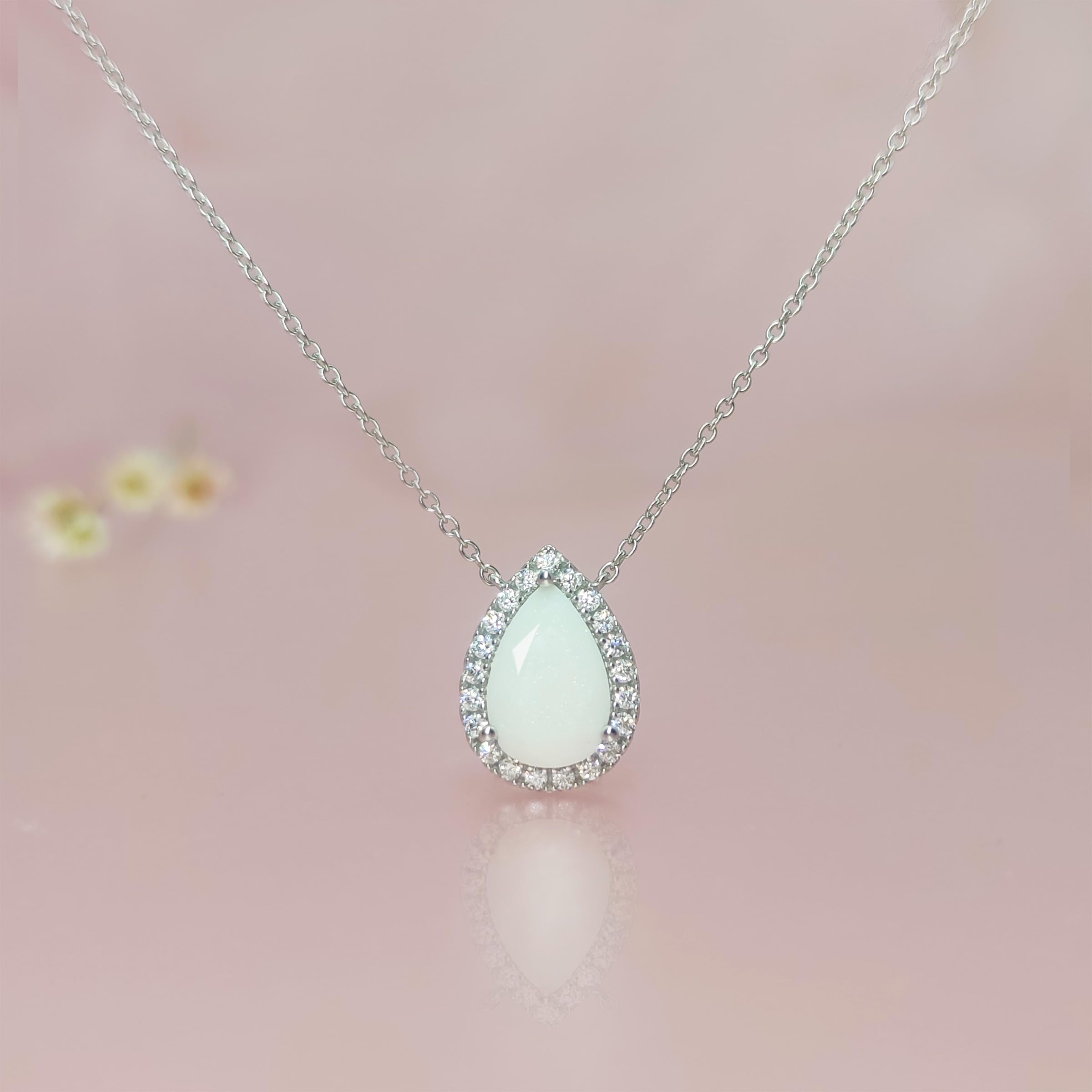 Sterling Silver DIY Breast Milk Jewelry Making Kit - Halo Teardrop Breastmilk Necklace & Ring Set - Handmade Keepsake Gift for Moms - Perfect for Mother's Day, Christmas & Birthdays - Preserve Precious Memories with Your Baby