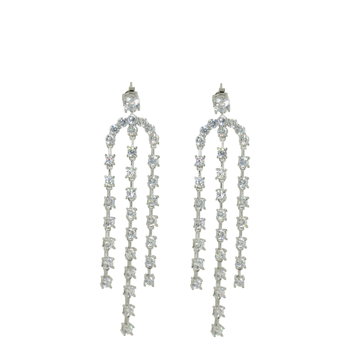Elegant Crystal Chandelier Earrings for Women - Dangling Party Wedding Jewelry - Perfect for Evening Gala, Prom Night & Special Occasions
