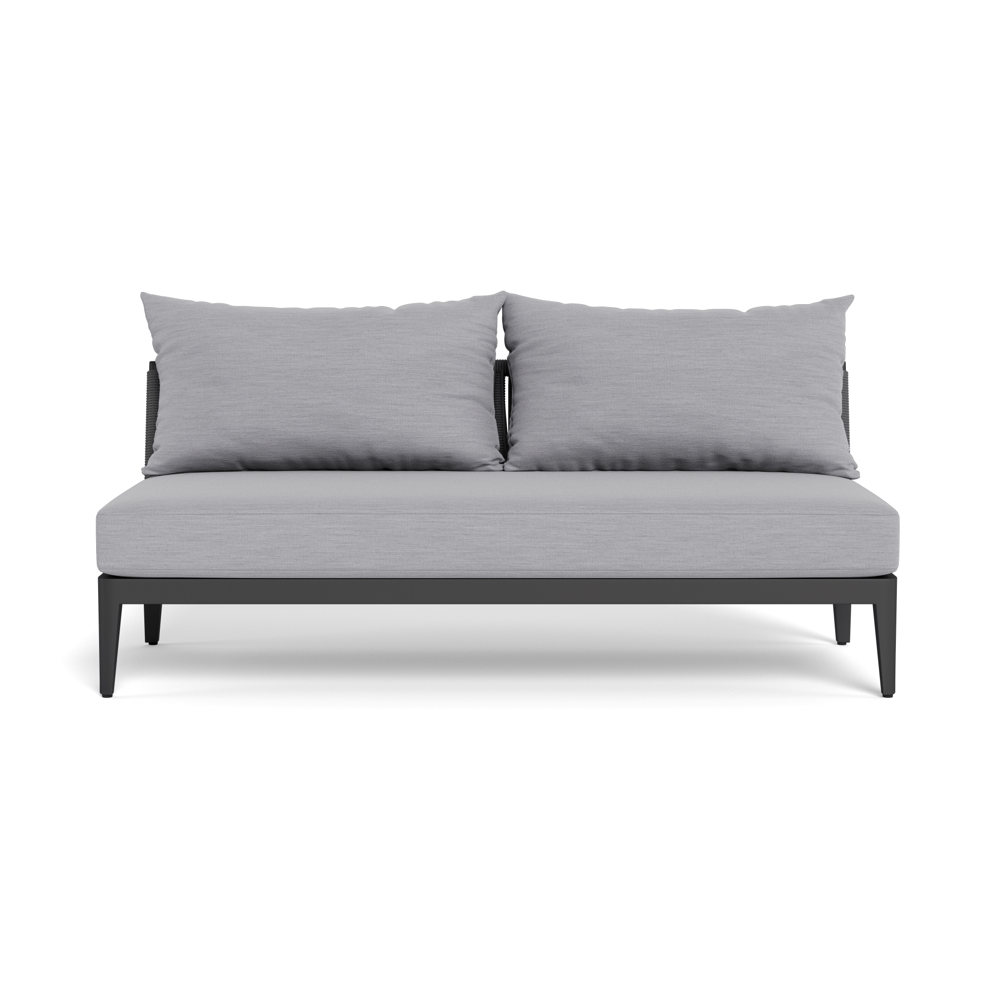 Hamilton 2-Seat Armless Sofa - Modern Loveseat for Small Spaces, Living Room, Apartment, Dorm | Compact & Stylish Seating Solution