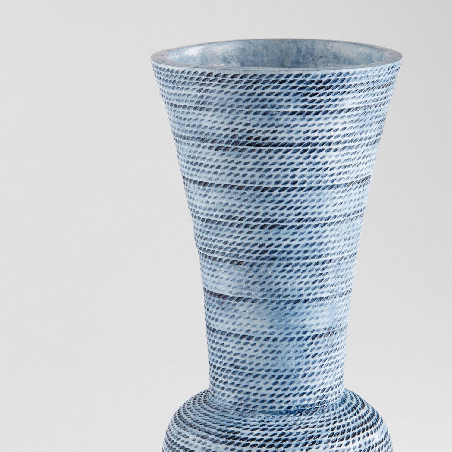 Cyan Design 11552 Hopewell Vase - Blue Ombre Large Ceramic Vase for Home Decor, Wedding Centerpiece, Living Room & Dining Table Decoration