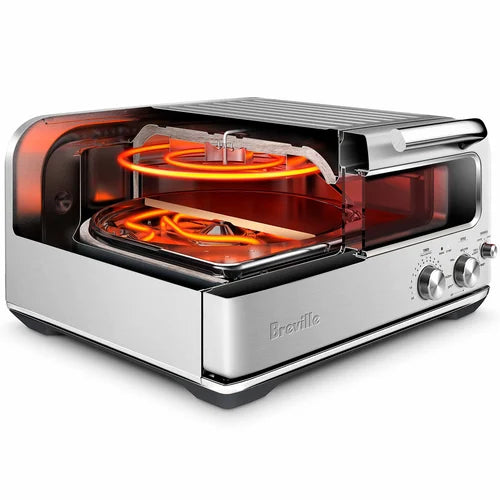 Breville Smart Oven Pizzaiolo Countertop Electric Pizza Oven - Stainless Steel | Professional Indoor Pizza Maker for Home, Restaurant & Outdoor Use | Perfect for Parties, Family Gatherings & Backyard BBQs