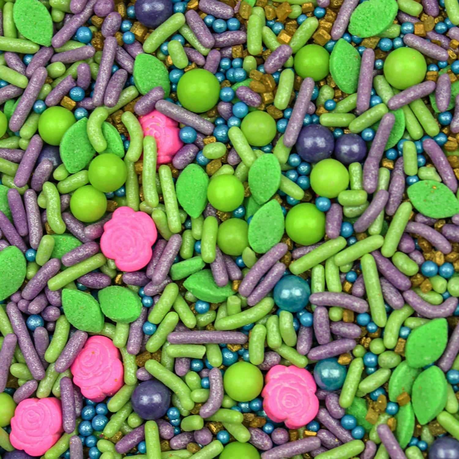 Fairy Garden Sprinkles Mix - Colorful Edible Decorations for Cakes, Cupcakes & Cookies | Perfect for Birthday Parties, Baby Showers & DIY Baking Projects