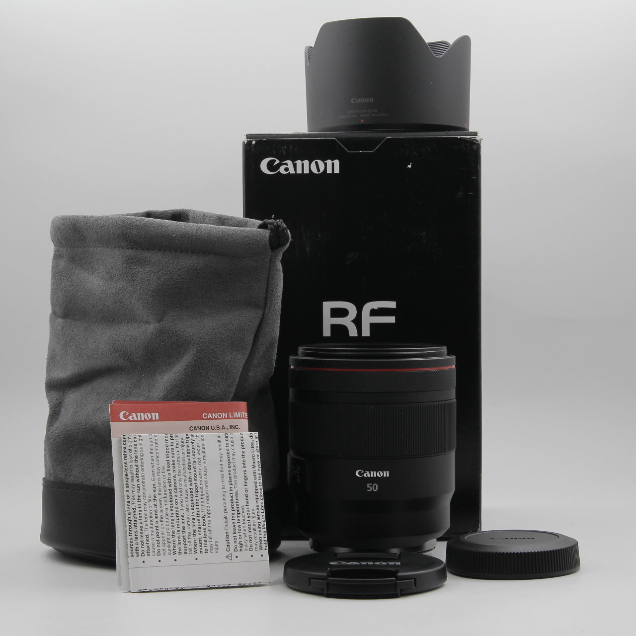 Open Box Excellent Condition Canon RF 50mm f/1.2L USM Lens - Professional Portrait & Low-Light Photography
