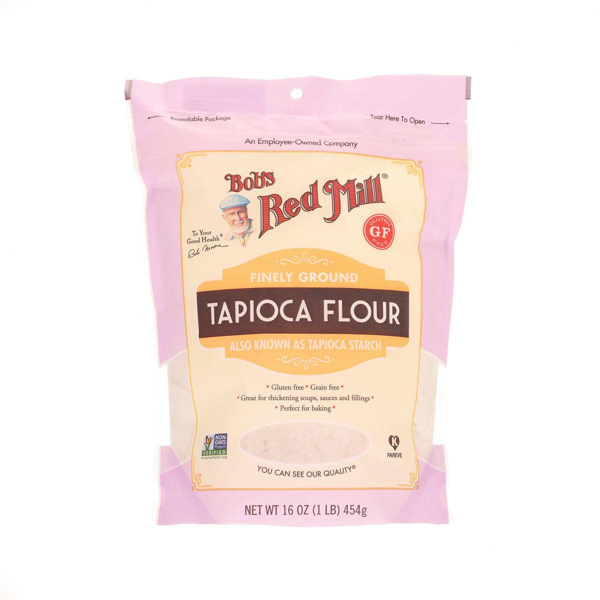 Organic BOB'S RED MILL Tapioca Flour 16oz (454g) - Gluten-Free, Non-GMO Starch for Baking, Cooking & Thickening Soups, Sauces & Desserts