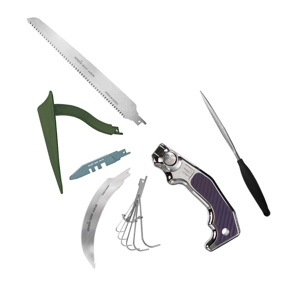 Premium Stainless Steel Heavy Duty Garden Tool Set with One-Touch Safety Lock & Storage Case - Outdoor Gardening Hand Tools for Women & Men - Perfect for Landscaping, Planting, and Home Garden Maintenance