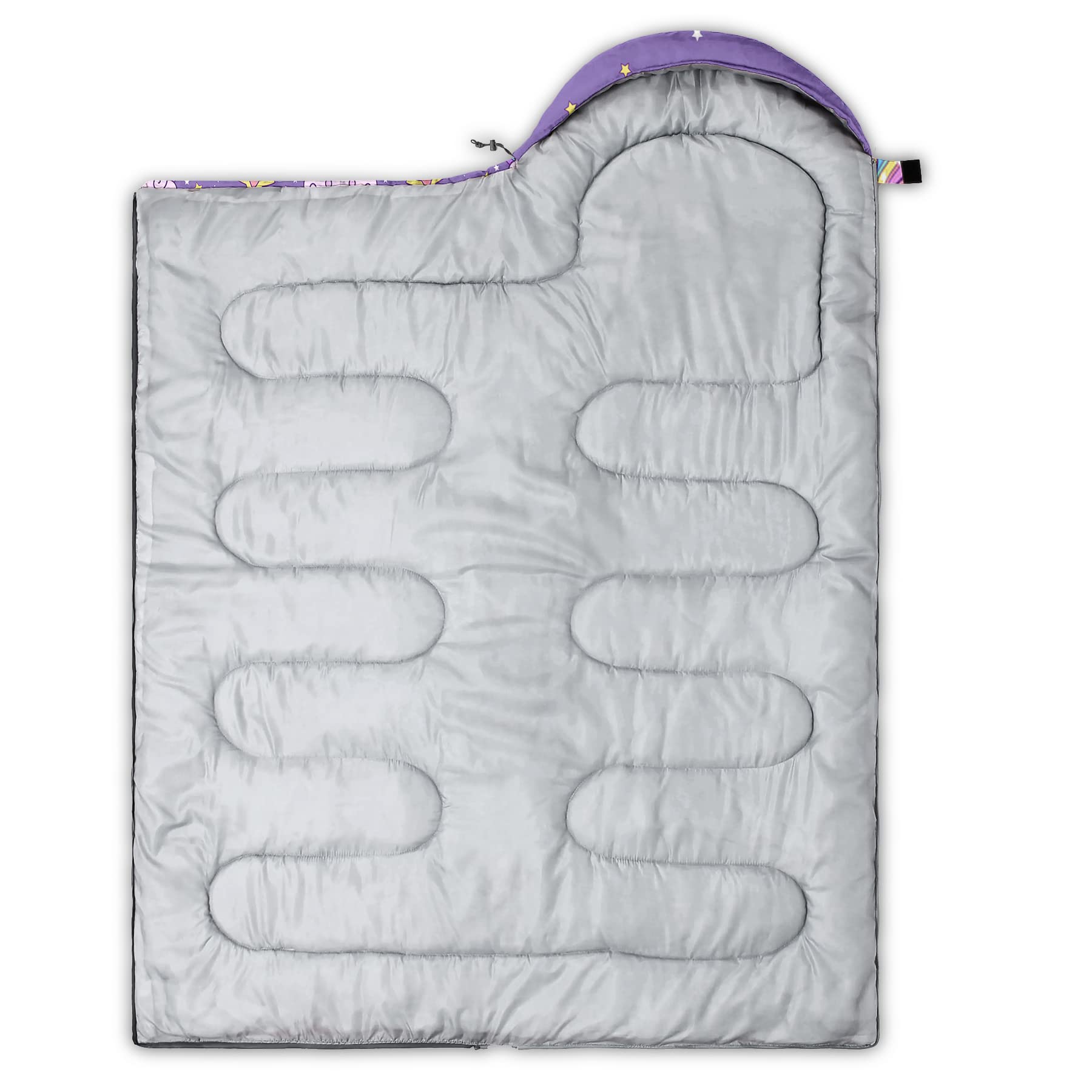 QOOMO 3 Season Lightweight Waterproof Sleeping Bag for Adults & Kids - Warm & Cool Weather Camping Gear for Travel, Hiking, Backpacking & Outdoor Adventures