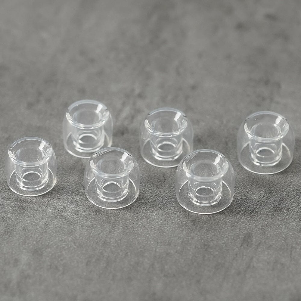 Divinus Prism Wide Bore LSR Eartips for 4-6mm Nozzle - Premium Comfortable Ear Tips for In-Ear Monitors, Earbuds & Headphones - Perfect for Music, Gaming & Workouts