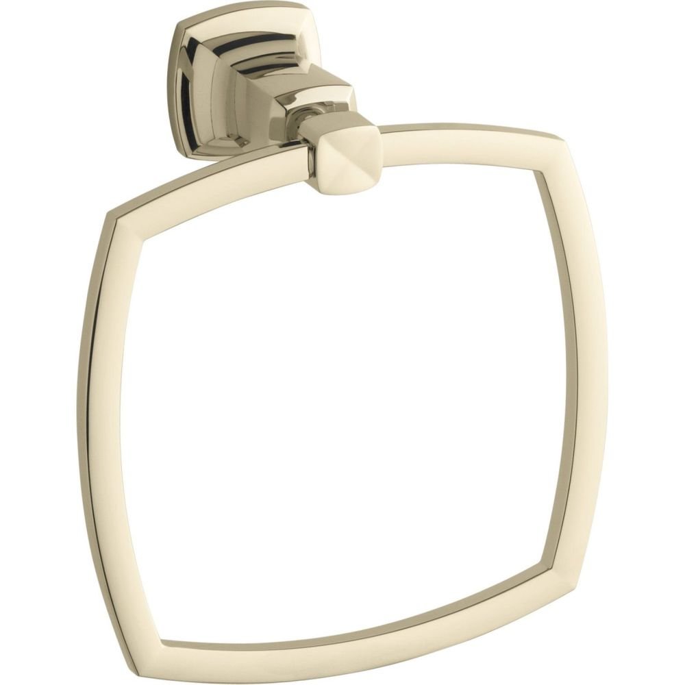 Margaux Towel Ring - Chrome Bathroom Towel Holder, Wall Mounted for Hand & Kitchen Towels - Perfect for Bathroom, Kitchen & Spa Decor