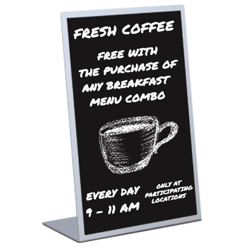 8x10 L-Shaped Black Countertop Marker Board - Dry Erase Whiteboard for Office, Kitchen & Home Organization - Perfect for Notes, Reminders & Shopping Lists