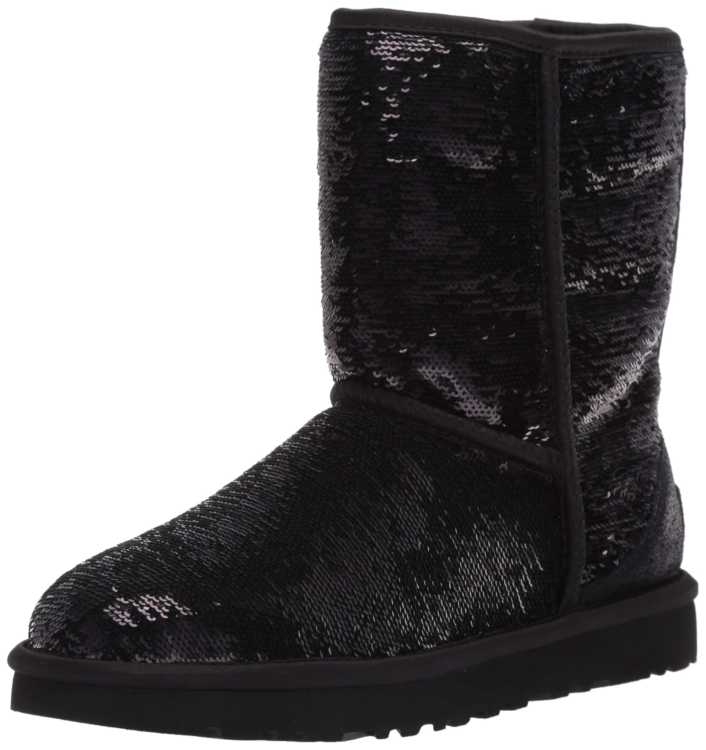 UGG Women's Classic Short Cosmos Sequin Boots - Sparkly Winter Snow Boots for Women, Waterproof & Warm, Perfect for Holiday Parties & Cold Weather Fashion
