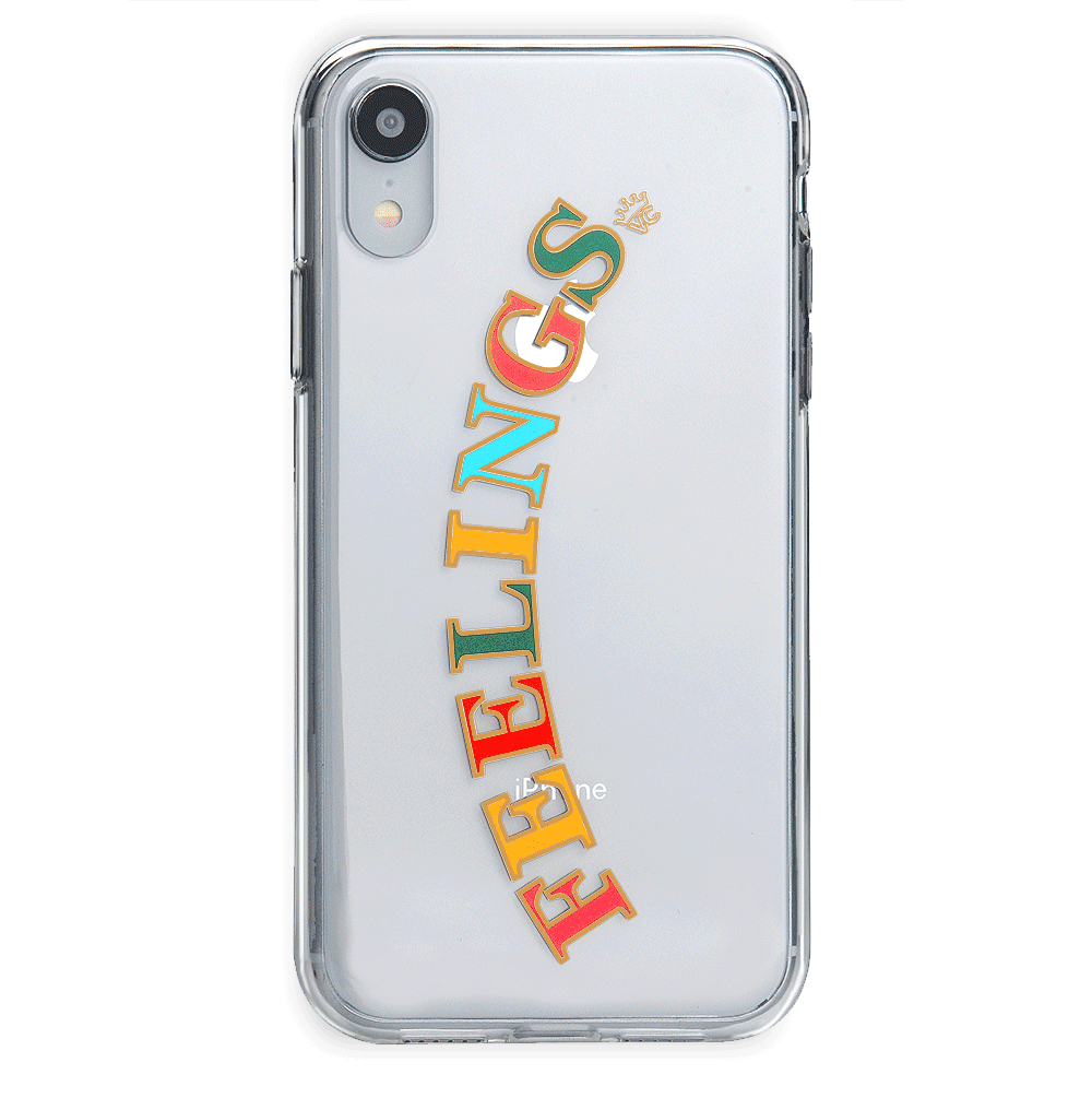 Feelings Clear iPhone Case - Ultra Slim Protective Cover for iPhone [Model] - Shatterproof & Scratch-Resistant - Perfect for Everyday Use, Travel, and Work