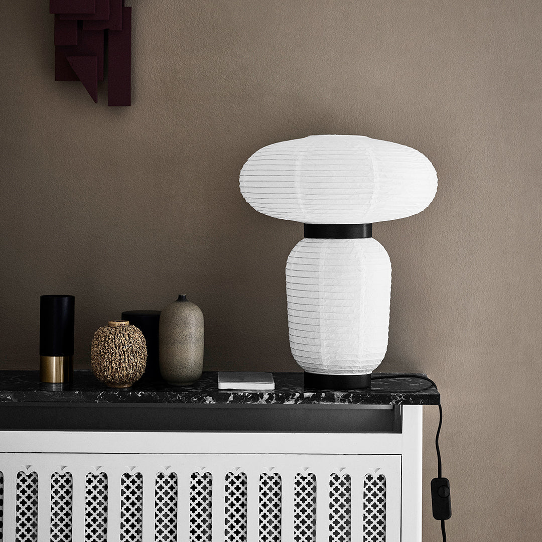 Formakami JH18 Modern Paper Table Lamp - Handcrafted Scandinavian Design for Living Room, Bedroom & Office Decor