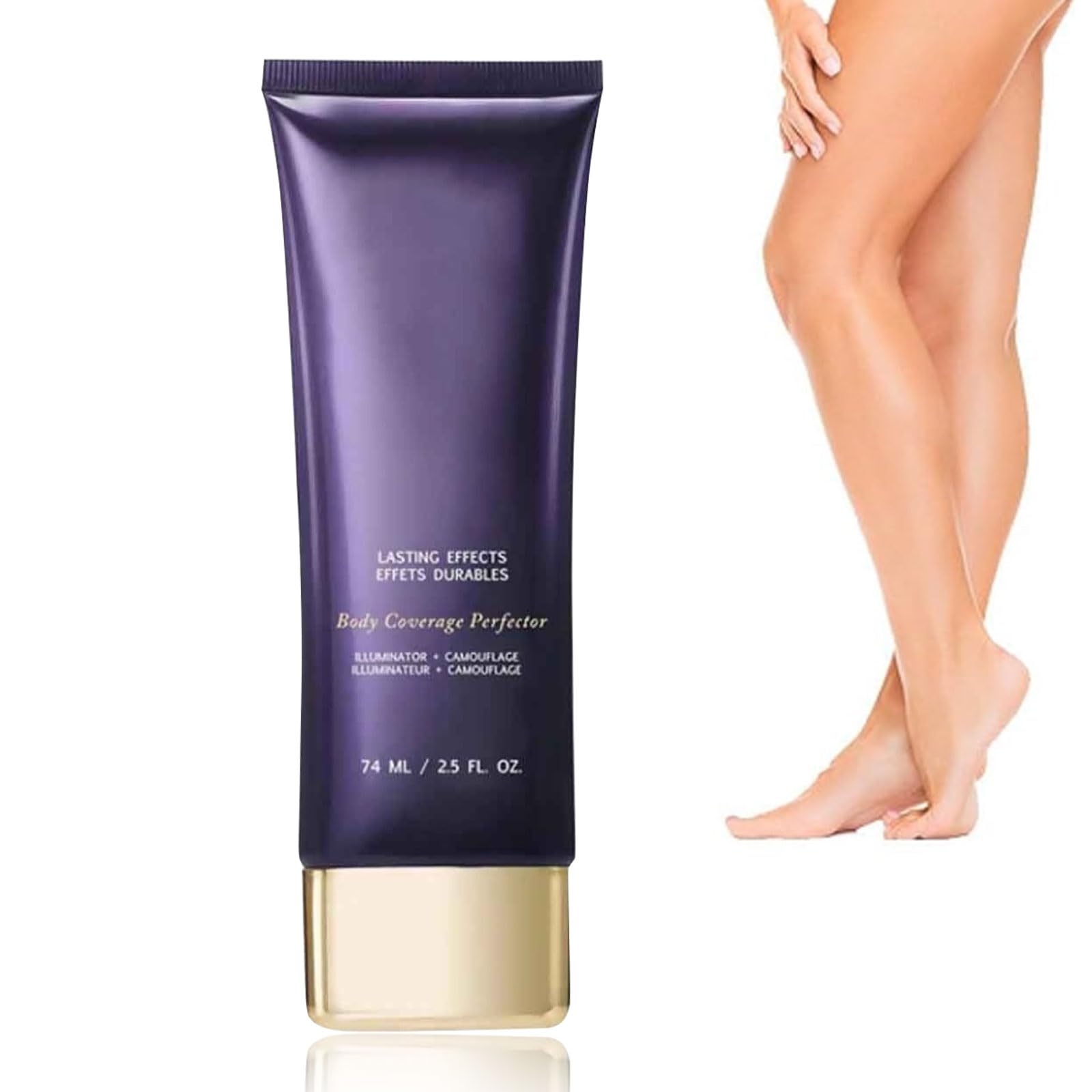 Waterproof Leg Makeup - No Transfer Body Coverage Perfector for Tattoos, Scars & Varicose Veins | Full Coverage Leg & Body Makeup | Tattoo Cover Up Waterproof (1PC, One Size) | Perfect for Beach, Pool, Weddings & Everyday Wear