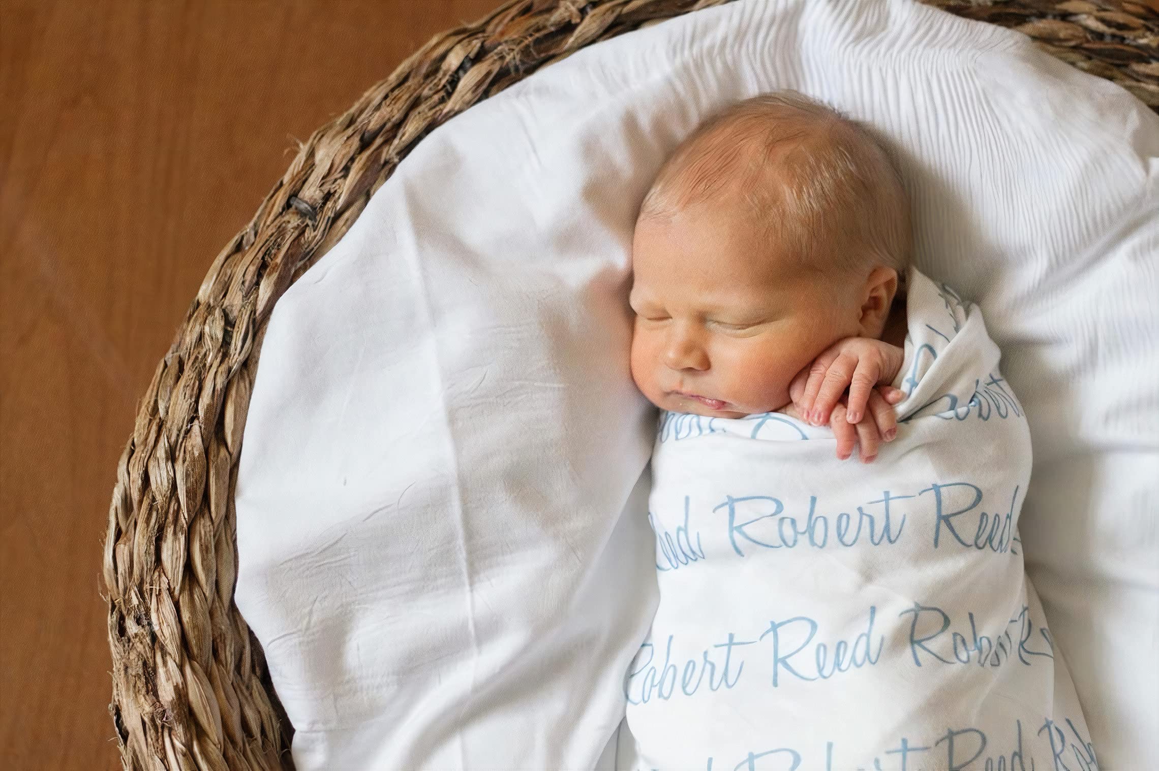 Custom Baby Blanket with Name - Personalized Newborn Gift for Boys & Girls | Perfect for Christmas & Swaddling