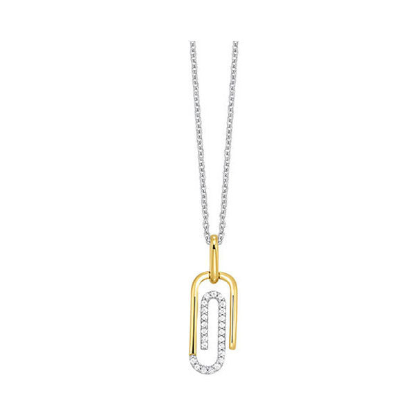 10K Yellow Gold Diamond Pendant (1/10 CTW) - Elegant Necklace for Women, Perfect for Valentine's Day, Anniversary & Special Occasions
