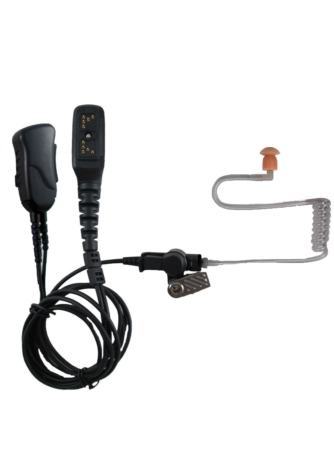 Pryme SPM-1355 Mirage Series Medium Duty 2-Wire Surveillance Headset for DMR Hytera Radios - Secure Communication for Security, Law Enforcement & Event Staff