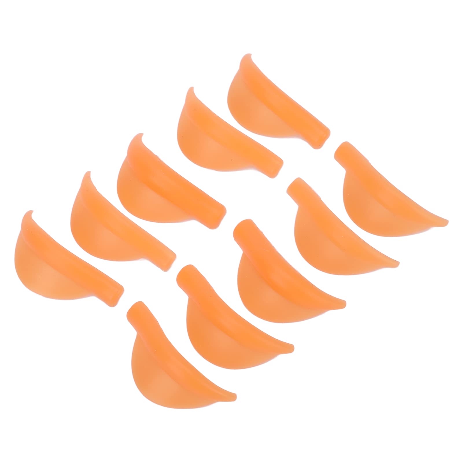 Lash Perm Pads & Eyelash Perm Rods - 5 Pairs of Long-Lasting Orange Perming Tools for Professional Lash Lifting | Perfect for Salon, Home Use & DIY Eyelash Styling