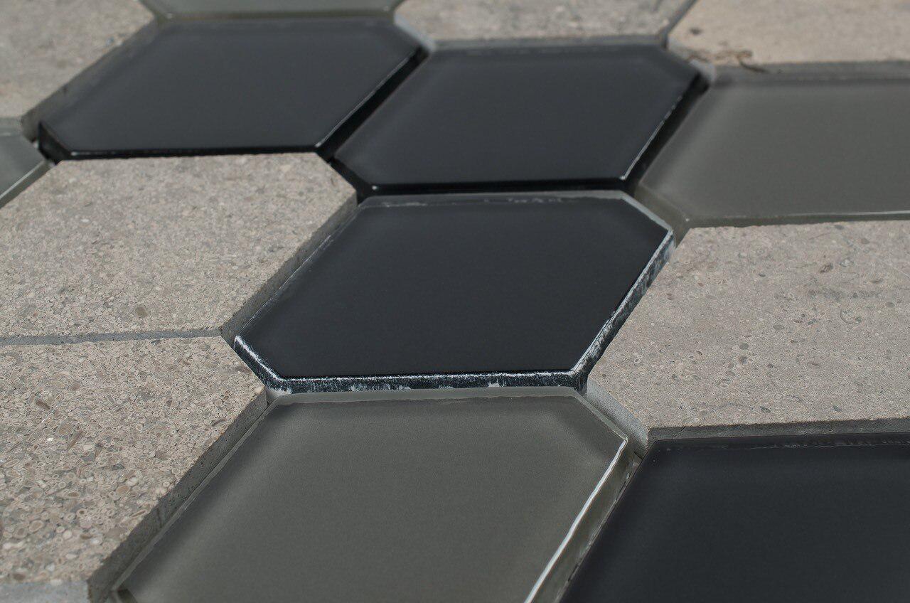 Premium Waterjet Diamond Mosaic Tile - Stunning Glass & Stone Mosaic for Backsplash, Shower Walls & Pool Designs - Water Resistant & Durable Home Decor