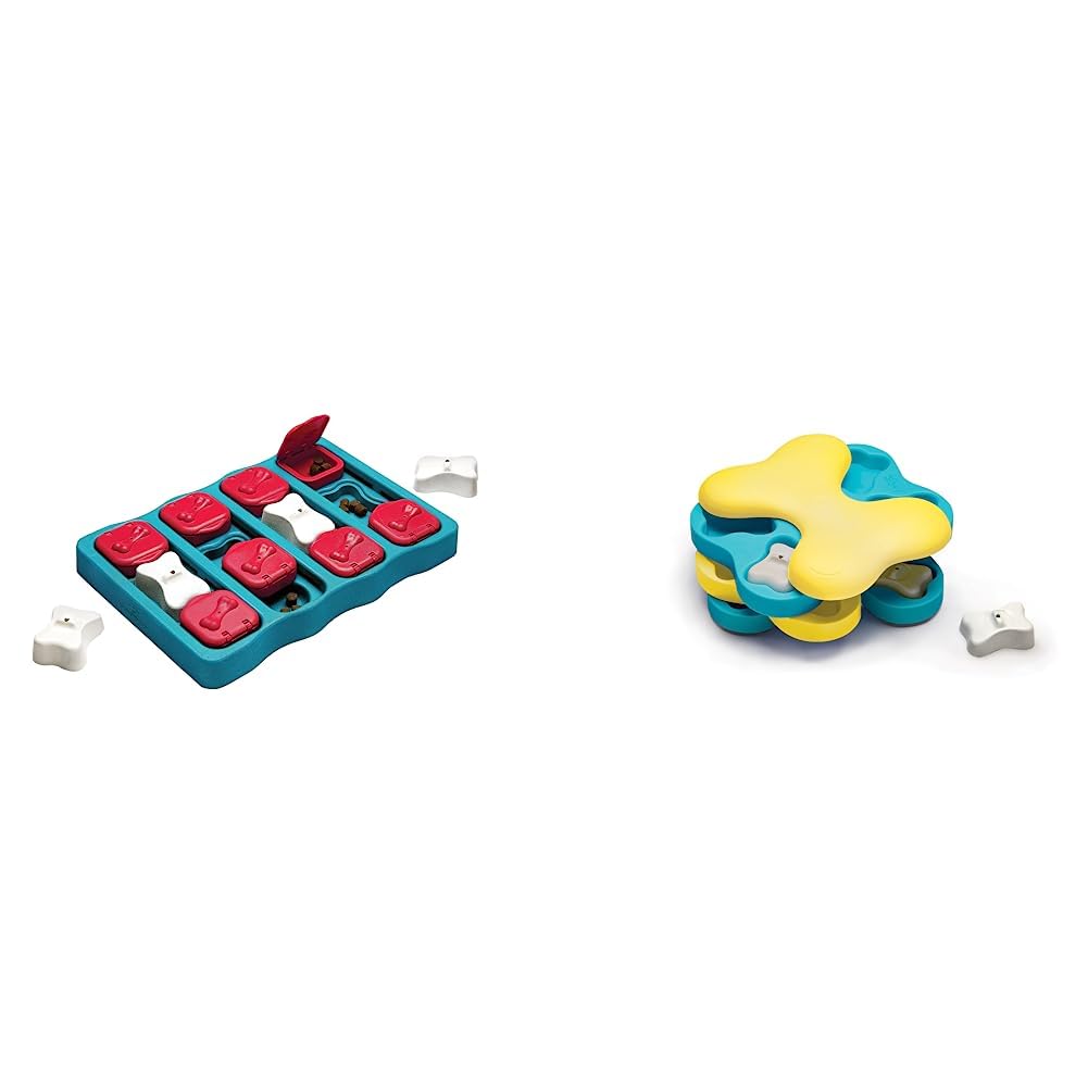 Nina Ottosson by Outward Hound - Interactive Puzzle Game Dog Toys for Mental Stimulation & Training | Slow Feeder & Boredom Buster for Small Medium Large Dogs | Perfect for Indoor Play & Enrichment Activities