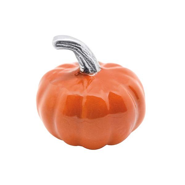 Pumpkin-Shaped Napkin Weights - Decorative Orange Tablecloth Holders for Fall, Halloween & Thanksgiving Dinner Decorations - Perfect for Outdoor and Indoor Dining Settings