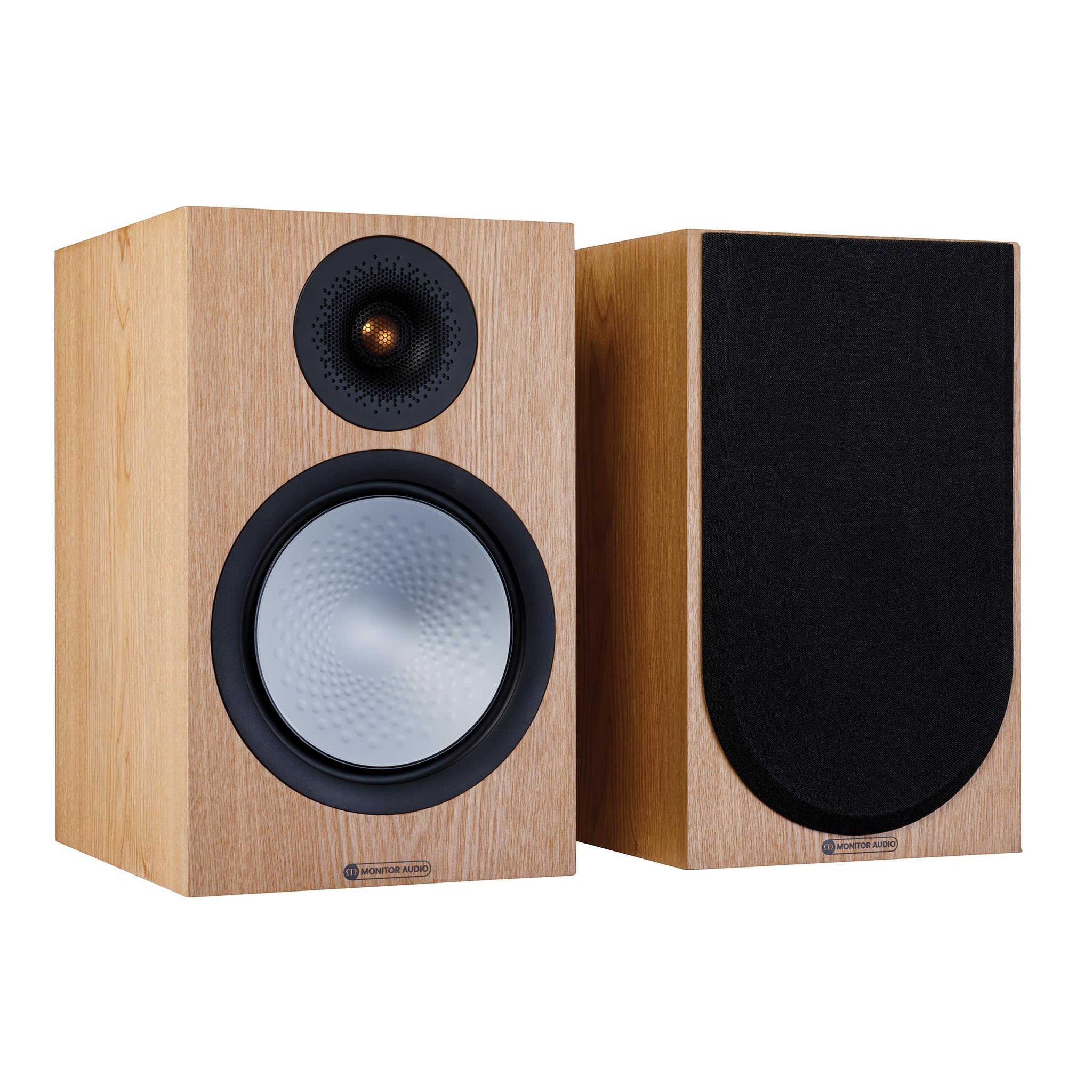 Monitor Audio Silver 100 7G Bookshelf Speakers (Pair) - HiFi Home Audio System for Living Room, Home Theater & Music Listening