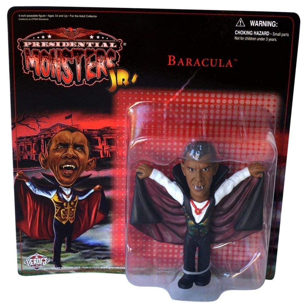 Baracula Obama as Dracula 4-Inch Collectible Figure - Perfect for Halloween Decor, Cosplay, and Horror Fans
