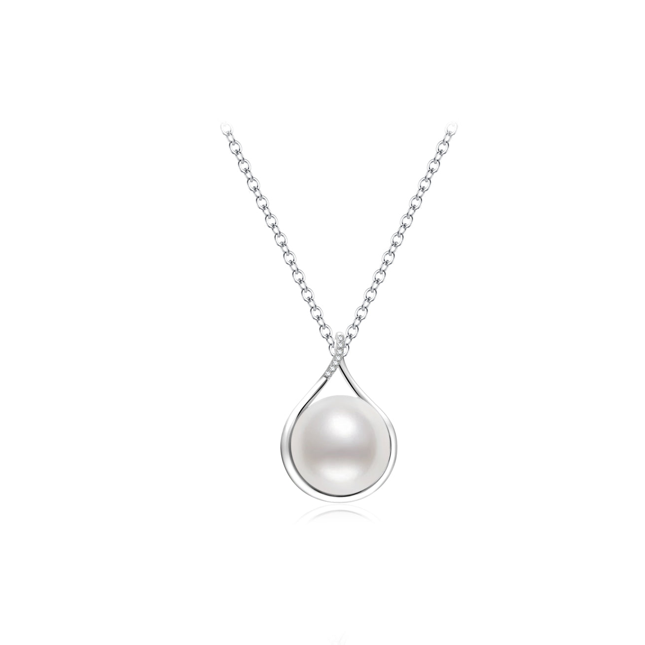 18K Solid Gold Australian White South Sea Pearl Necklace KN00229 - Elegant Jewelry for Weddings, Parties & Special Occasions