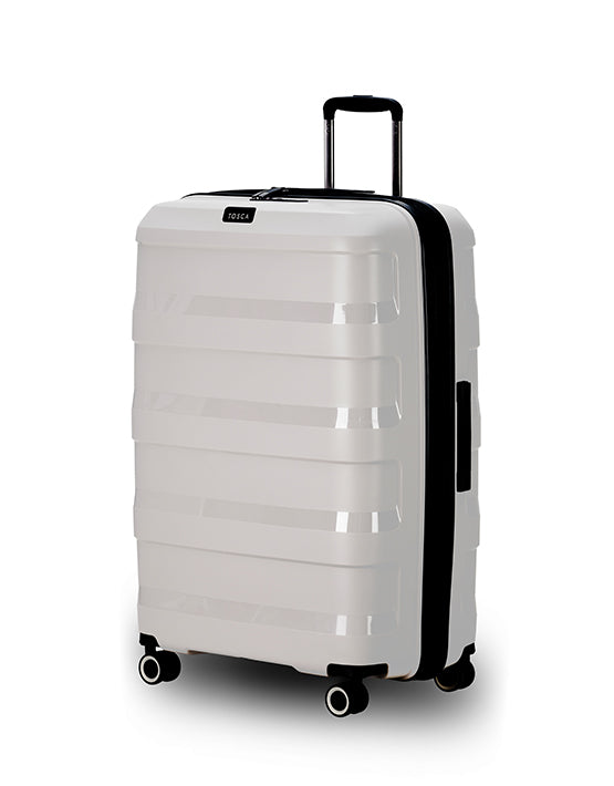 Tosca Comet 32 Inch X-Large Spinner Luggage - Durable Cobblestone Hardshell Suitcase for Travel, Business Trips & Long Vacations | Carry-On & Check-In Compatible