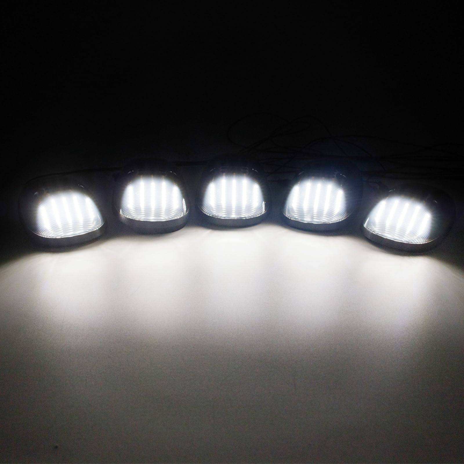 1999-2002 Ram 1500 2500 3500 LED Cab Roof Lights - Smoked Top Cab Clearance Marker Lights Replacement for Dodge Ram Trucks - Perfect for Night Driving & Off-Road Adventures