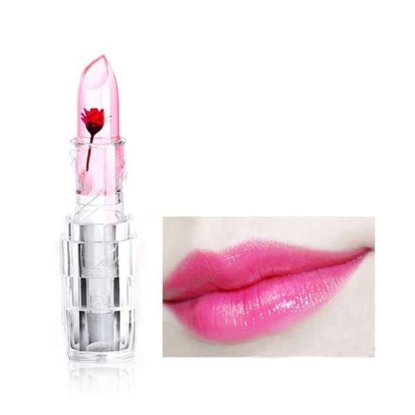 Temperature Changing Lipstick - Magic Flower Jelly Color Shifting Lip Gloss, Long Lasting Moisturizing Lip Balm with Nutritious Formula (Shade 4) | Perfect for Date Night, Parties & Everyday Wear
