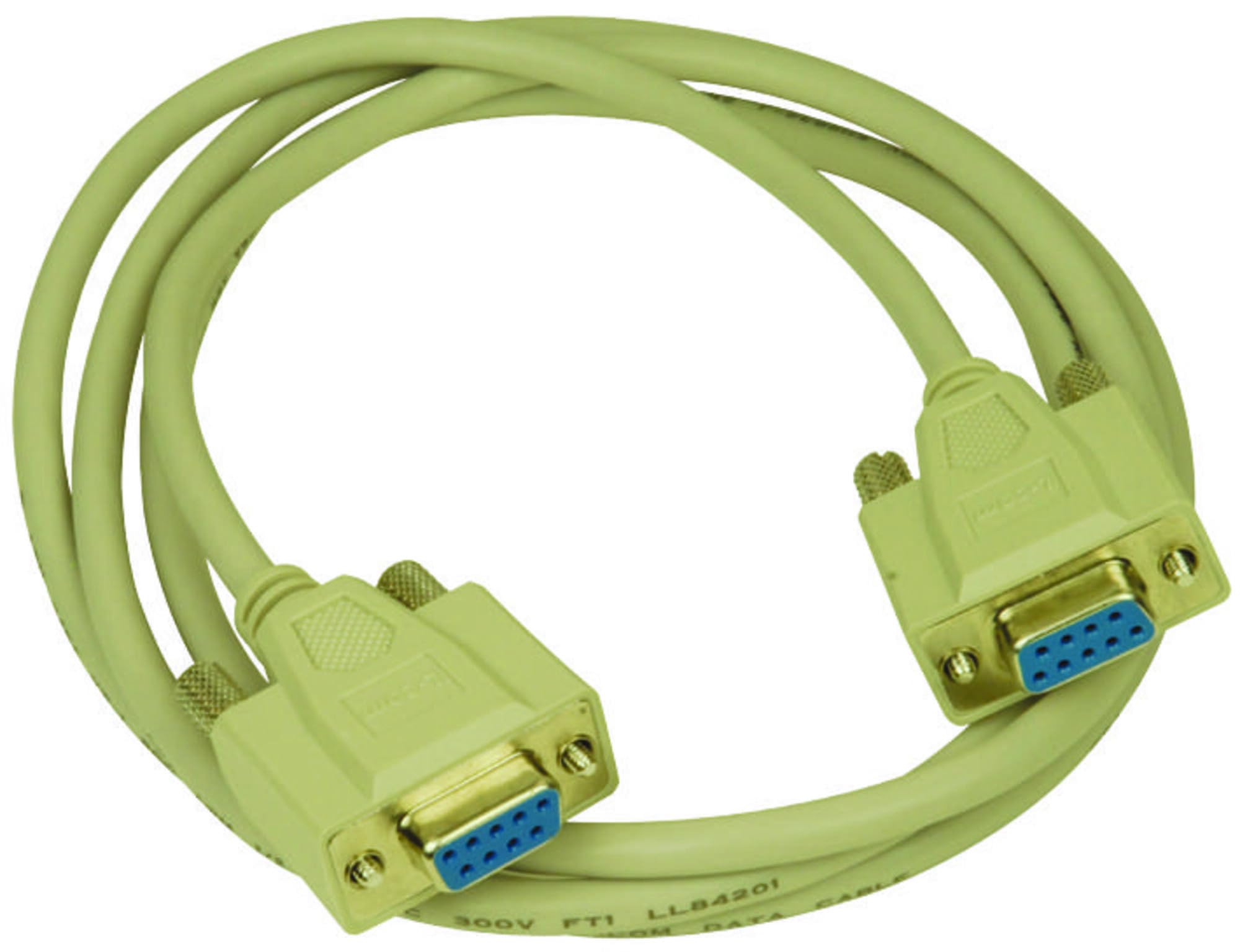 L-Com Computer Cable, Serial RS232, 1.52M (5ft) Grey - High Speed Data Transfer for Industrial Automation, POS Systems & Legacy Equipment Connectivity