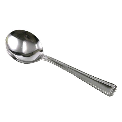 Royal Browne 502613 Stainless Steel Bouillon Spoons - Set of 12 Dozen | Elegant Soup & Dessert Utensils for Fine Dining, Restaurants & Home Entertaining