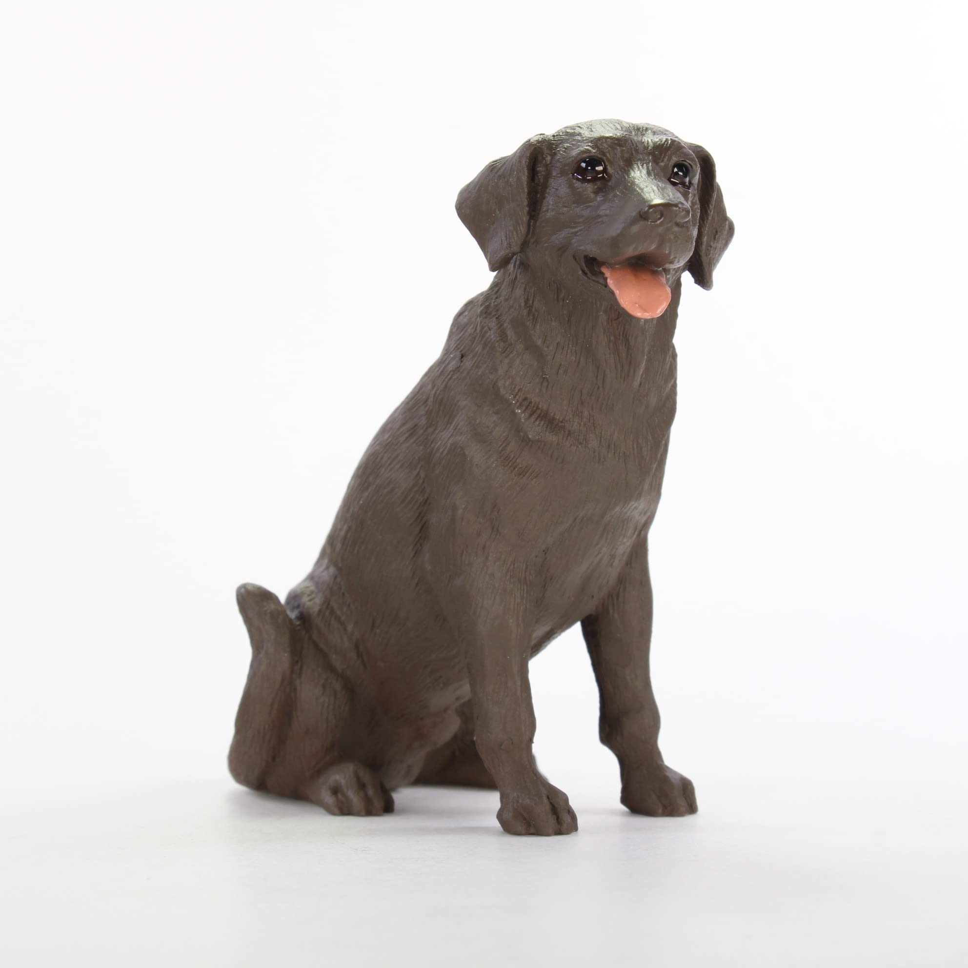 Chocolate Lab Dog Figurine - Realistic Labrador Retriever Statue - Home Decor, Gift for Dog Lovers, Office Desk Ornament