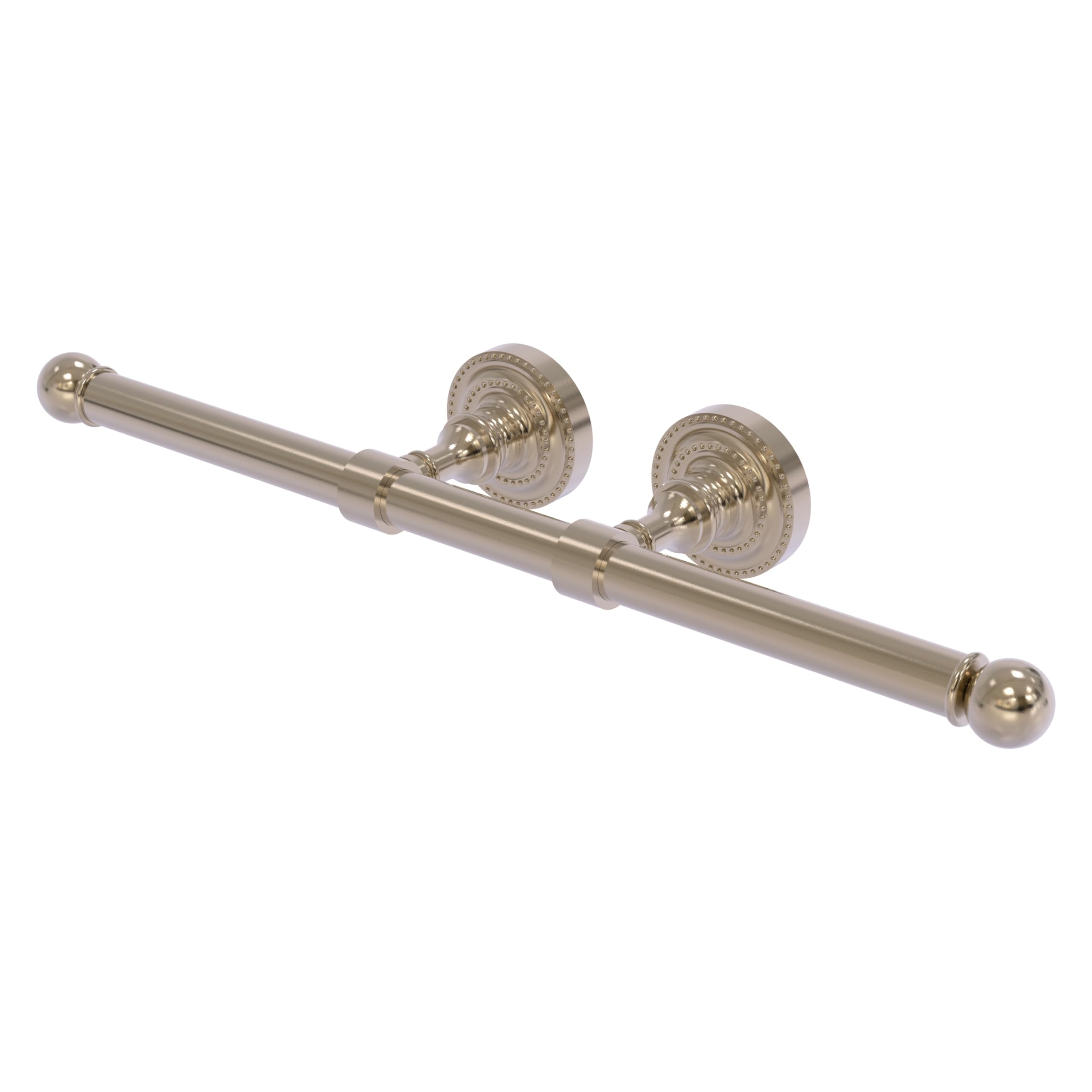 Allied Brass DT-24-2-PEW Dottingham Collection Double Roll Toilet Paper Holder in Antique Pewter - Bathroom Tissue Dispenser for Modern and Traditional Home Decor