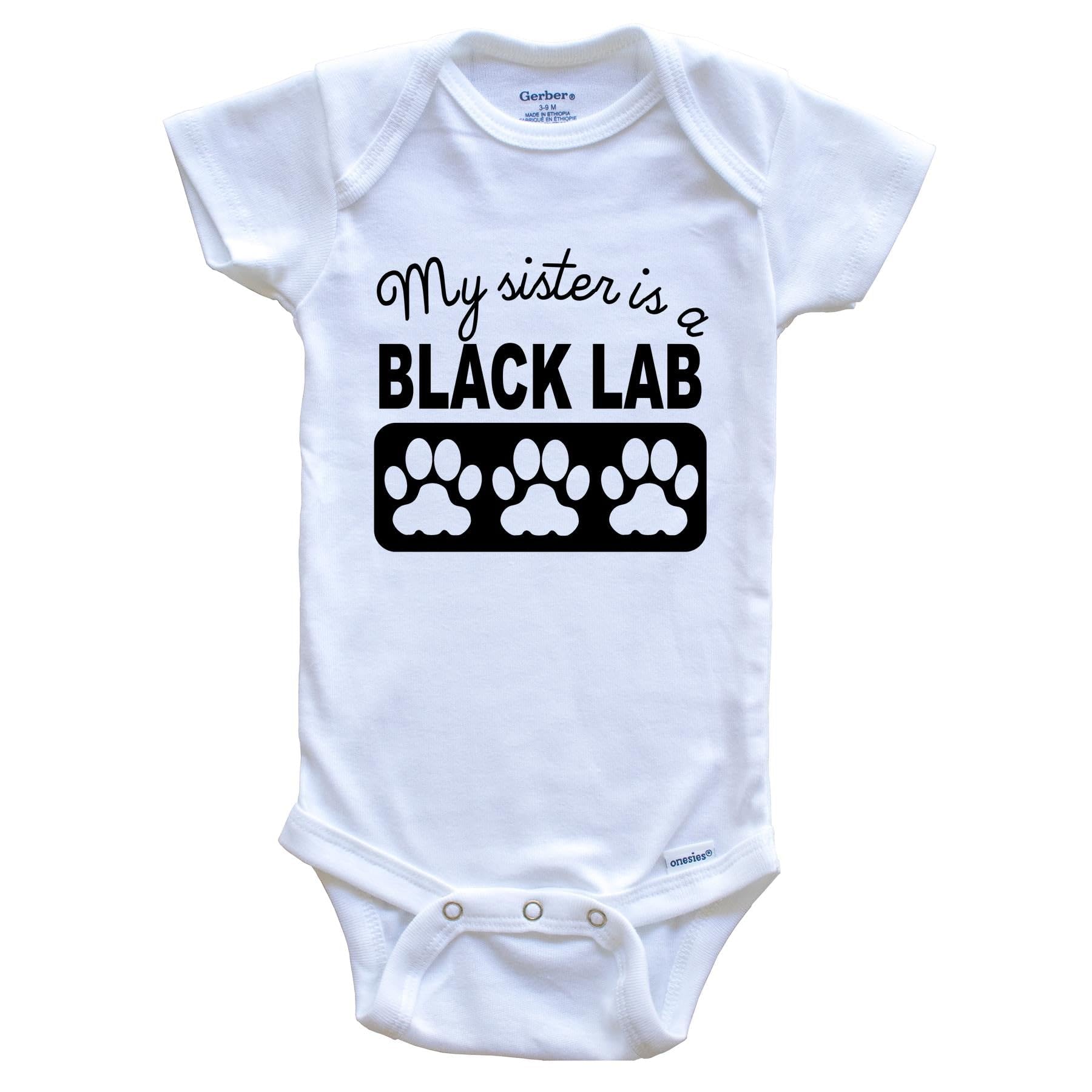 A Heartwarming Tale of Love and Style: The Black Lab Baby Bodysuit