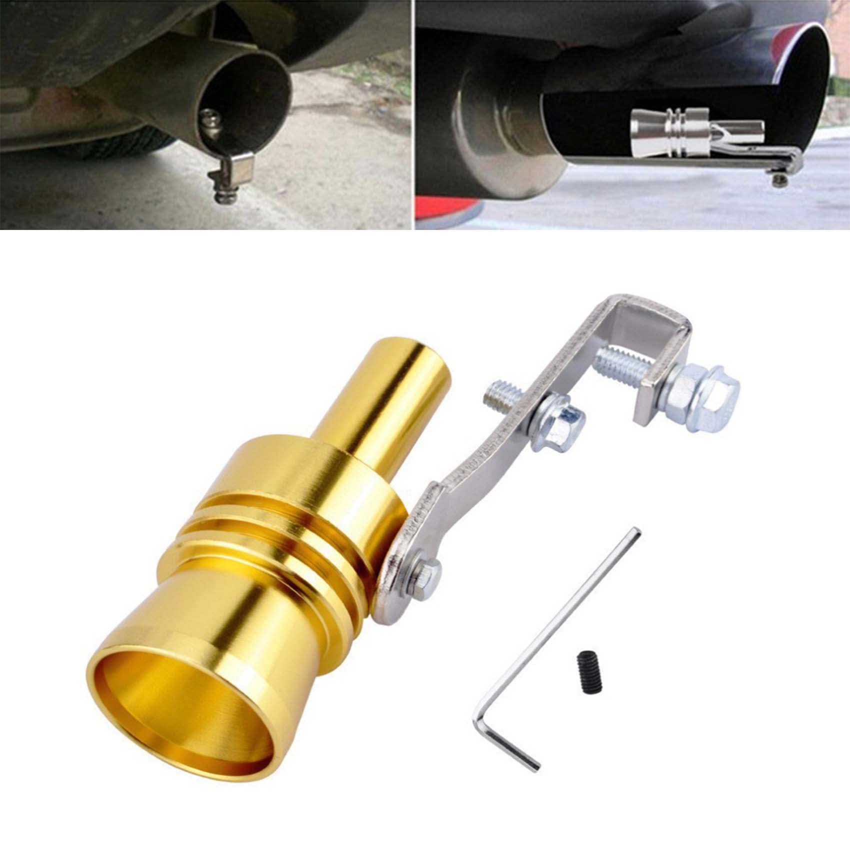 Universal Turbo Sound Exhaust Muffler Pipe Whistle - Oversized Roar Maker for Cars & Motorcycles (XL, Gold) | Turbo Sound Simulator for Enhanced Engine Noise | Perfect for Car Enthusiasts, Pranksters & Motorcycle Riders