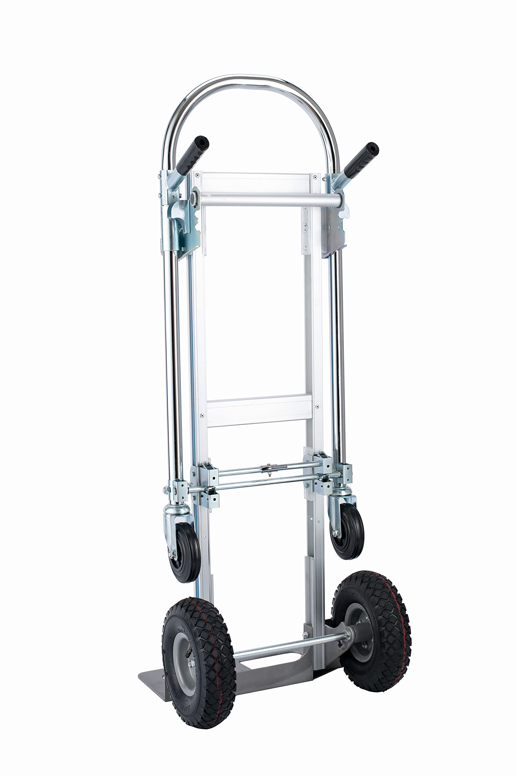 2 in 1 Aluminum Hand Truck Dolly - 770lbs Heavy Duty Convertible Utility Cart with Wheels for Moving, Warehouse, Home & Office Use