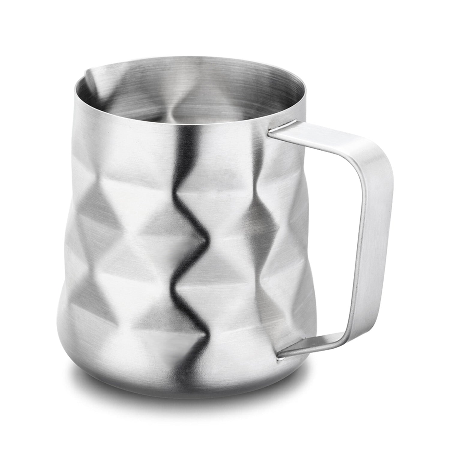 I.XXI 350ml Prismatic Milk Pitcher - Professional Barista Coffee Frothing Jug for Latte Art, Cappuccino & Hot Chocolate Making (Dishwasher Safe)