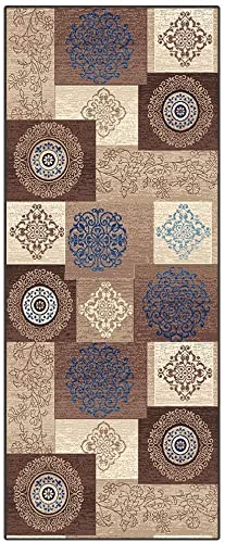 3'X18' Washable Runner Rugs - Non-Slip, Stain-Resistant Hallway Carpet with Rubber Backing for Kitchen, Entryway & Indoor Decor | Perfect for High-Traffic Areas, Home Offices, and Cozy Living Spaces