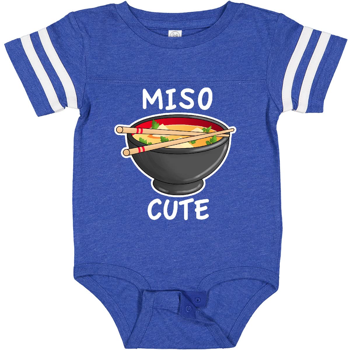 Inktastic Miso Cute with Miso Soup Baby Bodysuit - Adorable Japanese-Themed Infant Onesie for Newborns & Toddlers - Perfect for Family Photos, Baby Showers & Cultural Celebrations