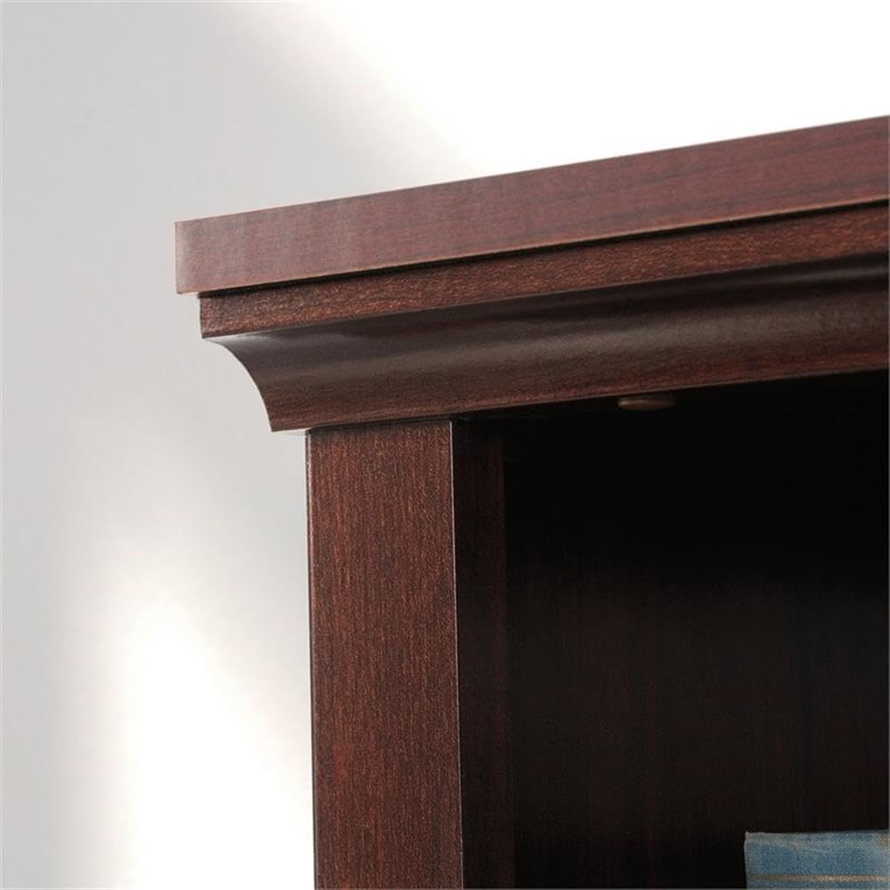 Sauder Select Engineered Wood 3-Shelf Bookcase in Cherry Finish - Stylish Storage for Books, Decor & Office Supplies | Perfect for Home, Office & Dorm Room Organization