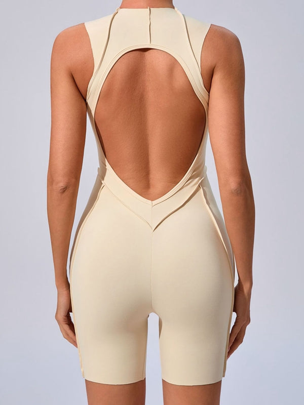 ZASUWA Women's Sexy Backless Quick Dry Romper Jumpsuit - Perfect for Beach, Pool Party & Summer Outfits