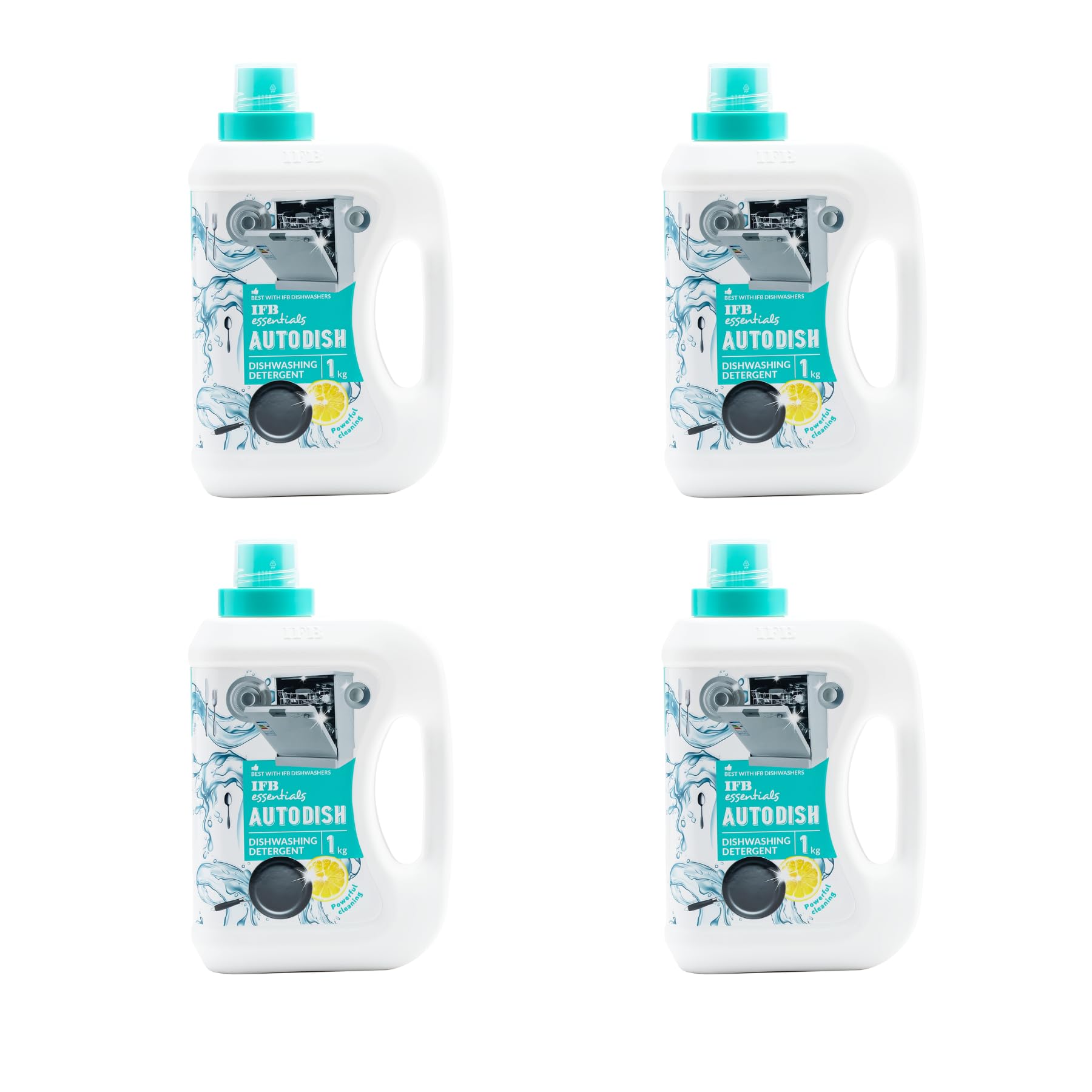 IFB Essentials Dishwasher Detergent Tablets - Pack of 4 | Powerful Cleaning for Sparkling Dishes | Perfect for Home, Kitchen & Restaurant Use