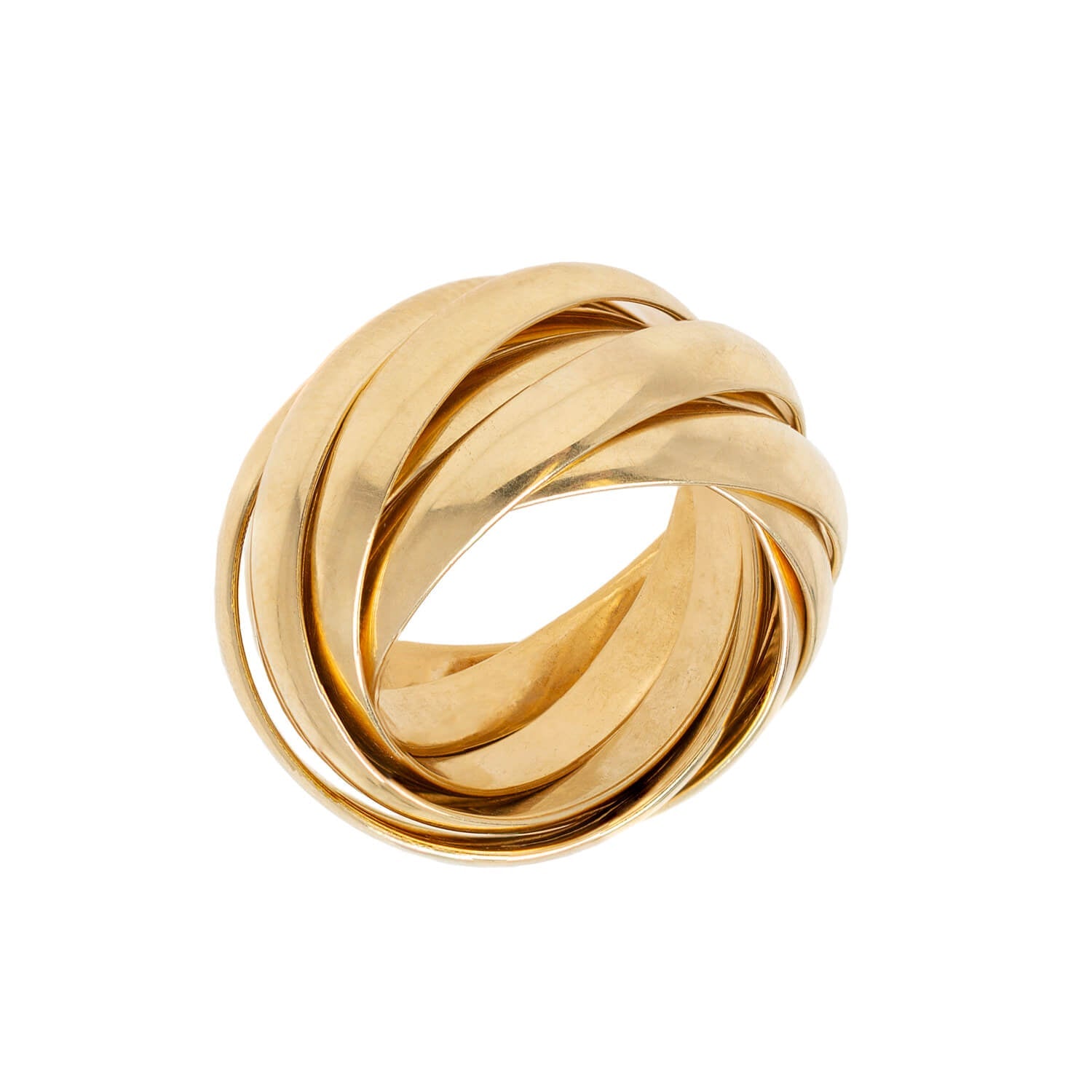 PALOMA PICASSO for TIFFANY & CO. 18kt Gold Melody Collection Nine Band Roller Ring - Elegant Jewelry for Women, Perfect for Weddings, Anniversaries & Special Occasions